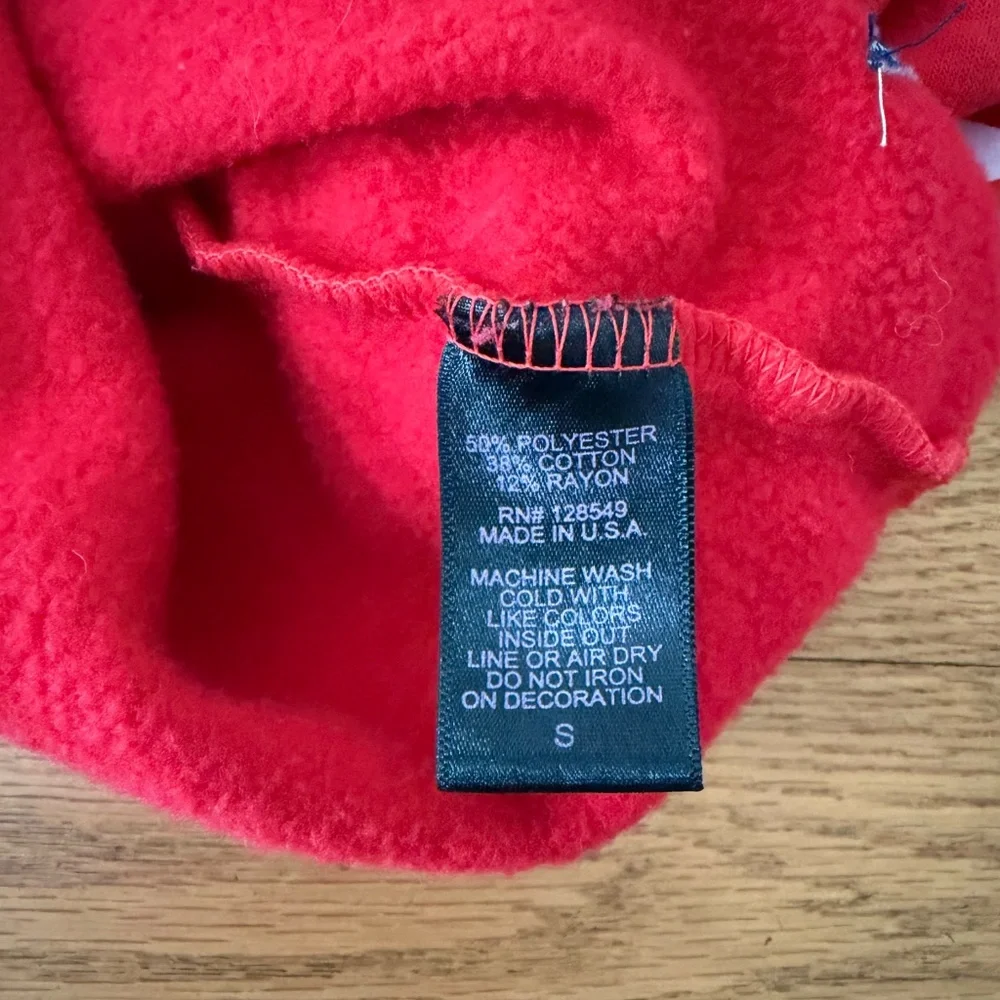 LIKE NEW Aviator Nation BOLT RELAXED CREW SWEATSHIRT - RED / WHITE (Size Small) - Picture 11 of 11